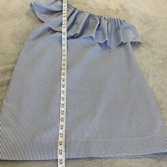 Abercrombie & Fitch One-Shoulder Ruffle Dress Size Small Petite - Picture 8 of 11